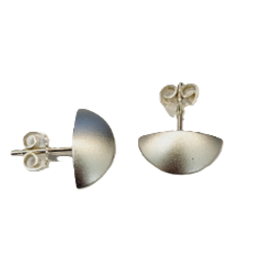 Otracosa Otracosa - Aluminium oorknoppen met zilveren steker - ST305 Zilver grijs