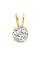 Gouden hanger - 14 karaats - Zirkonia