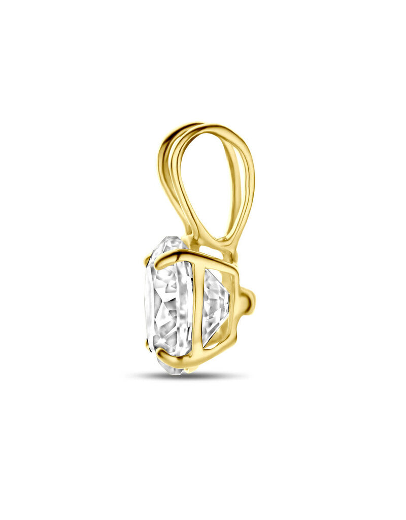 Gouden hanger - 14 karaats - Zirkonia
