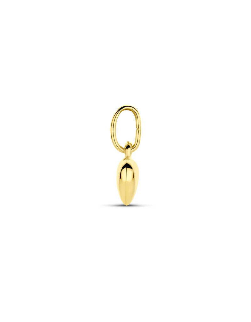 Gouden bedel -  14 karaats - Hartje - 5.5 mm
