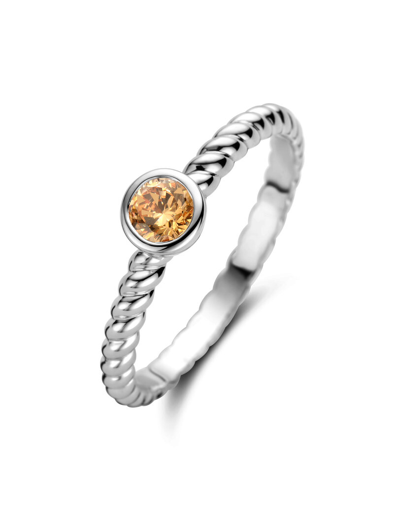 Rosa di Luca Italy Zilveren ring - Gerhodineerd - Zirkonia - Maat 58