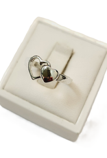 Occasions by Marleen Occasions by Marleen - Zilveren ring - Hartjes - Maat 18