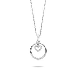 Rosa di Luca Italy Zilveren armband - Gerhodineerd - Zirkonia - Hartjes