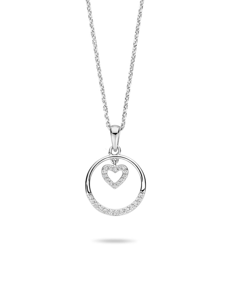 Rosa di Luca Italy Zilveren armband - Gerhodineerd - Zirkonia - Hartjes