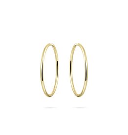 Gisser Hoops - Verguld zilver oorringen - 2 mm - 40 mm