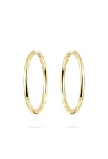 Gisser Hoops - Verguld zilver oorringen - 2 mm - 30 mm
