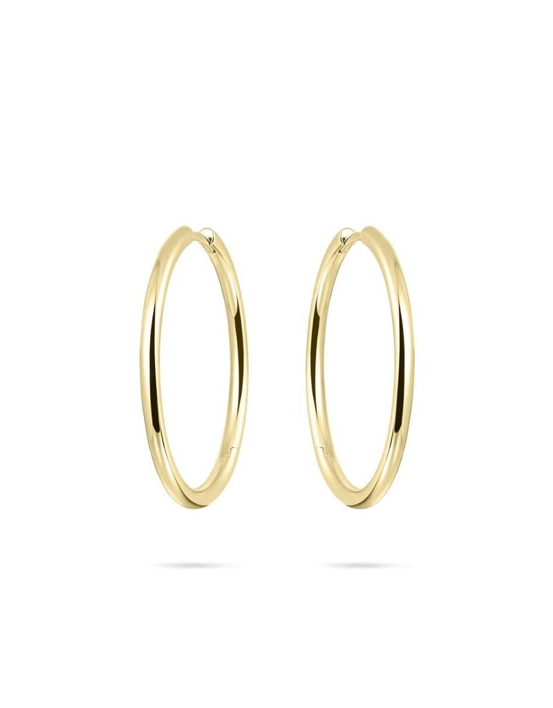 Gisser Hoops - Verguld zilver oorringen - 2 mm - 30 mm