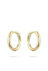 Gisser Hoops - Verguld zilver oorringen - 2 mm - 15 mm