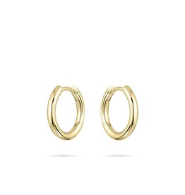 Gisser Hoops - Verguld zilver oorringen - 2 mm - 15 mm