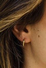 Gisser Hoops - Verguld zilver oorringen - 2 mm - 15 mm