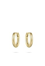 Gisser Hoops - Verguld zilver oorringen - 2 mm - 12 mm