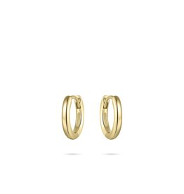 Gisser Hoops - Verguld zilver oorringen - 2 mm - 12 mm