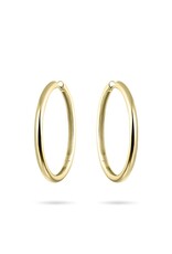 Gisser Hoops - Verguld zilver oorringen - 3 mm - 40 mm
