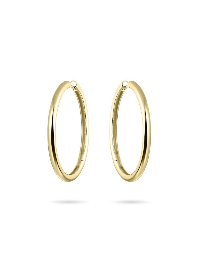 Gisser Hoops - Verguld zilver oorringen - 3 mm - 40 mm