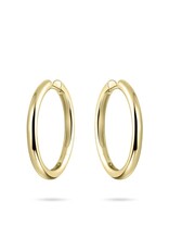 Gisser Hoops - Verguld zilver oorringen - 3 mm - 30 mm