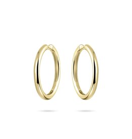 Gisser Hoops - Verguld zilver oorringen - 3 mm - 30 mm