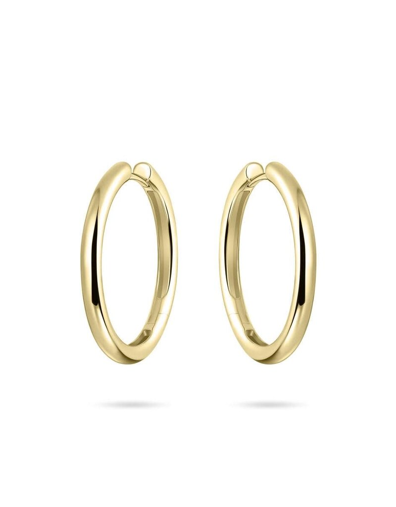 Gisser Hoops - Verguld zilver oorringen - 3 mm - 30 mm