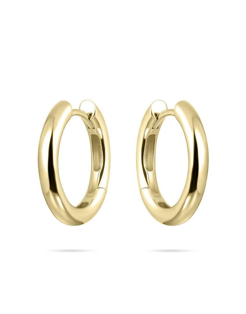 Gisser Hoops - Verguld zilver oorringen - 3 mm - 20 mm