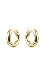 Gisser Hoops - Verguld zilver oorringen - 3 mm - 15 mm