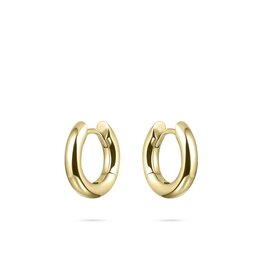 Gisser Hoops - Verguld zilver oorringen - 3 mm - 15 mm