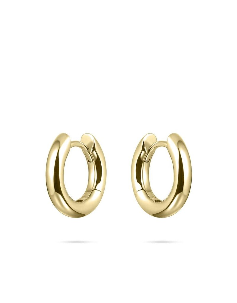 Gisser Hoops - Verguld zilver oorringen - 3 mm - 15 mm