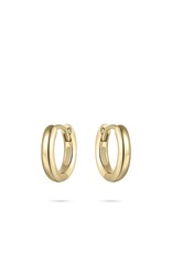 Gisser Hoops - Verguld zilver oorringen - 3 mm - 12 mm
