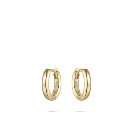 Gisser Hoops - Verguld zilver oorringen - 3 mm - 12 mm