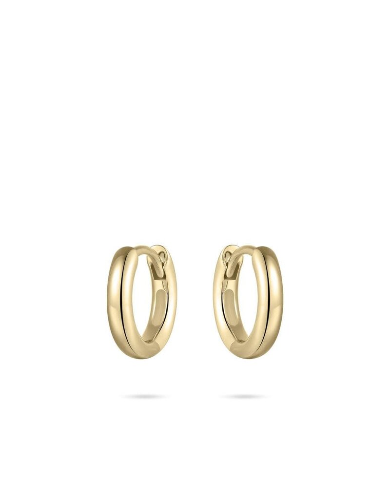Gisser Hoops - Verguld zilver oorringen - 3 mm - 12 mm