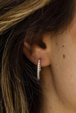 Gisser Hoops - Zilveren oorringen - Gerhodineerd - Zirkonia - 2 mm - 20 mm