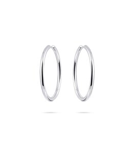 Gisser Hoops - Zilveren oorringen - Gerhodineerd - 2 mm - 30 mm