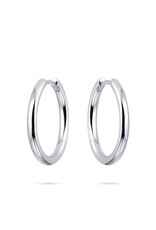 Gisser Hoops - Zilveren oorringen - Gerhodineerd - 2 mm - 20 mm