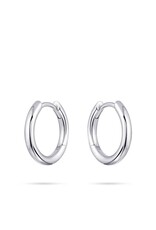 Gisser Hoops - Zilveren oorringen - Gerhodineerd - 2 mm - 15 mm