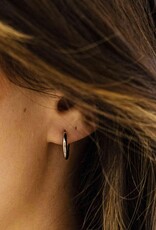 Gisser Hoops - Zilveren oorringen - Gerhodineerd - 2 mm - 15 mm