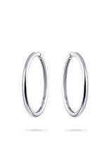 Gisser Hoops - Zilveren oorringen - Gerhodineerd - 3 mm - 40 mm