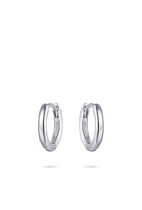 Gisser Hoops - Zilveren oorringen - Gerhodineerd - 3 mm - 40 mm