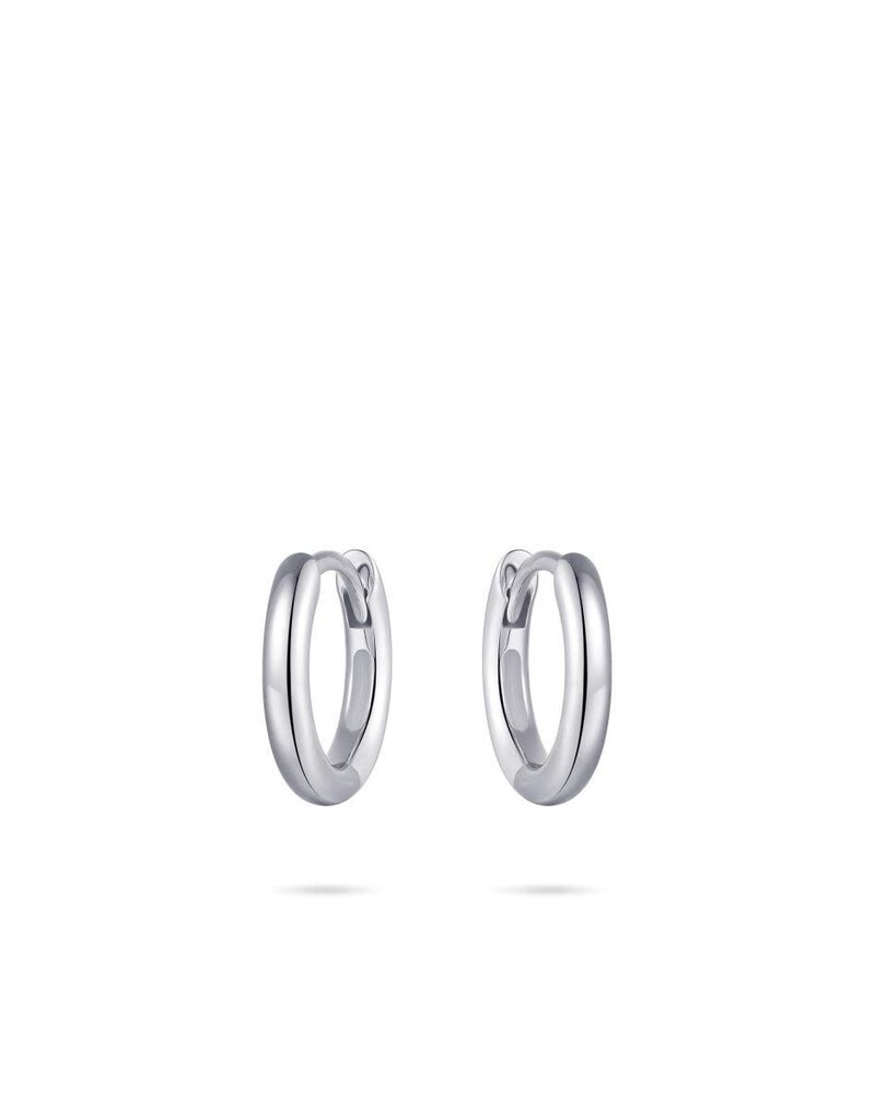 Gisser Hoops - Zilveren oorringen - Gerhodineerd - 3 mm - 40 mm