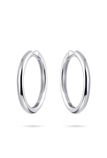 Gisser Hoops - Zilveren oorringen - Gerhodineerd - 3 mm - 30 mm