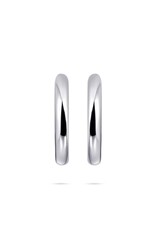 Gisser Hoops - Zilveren oorringen - Gerhodineerd - 3 mm - 20 mm