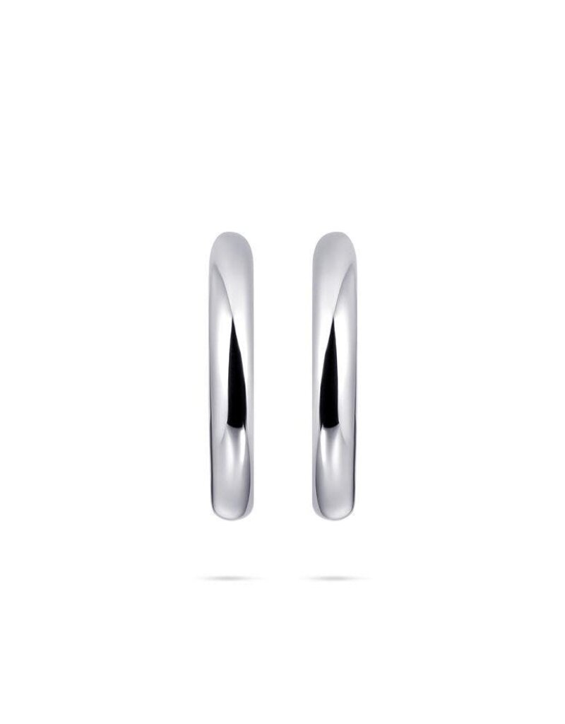 Gisser Hoops - Zilveren oorringen - Gerhodineerd - 3 mm - 20 mm