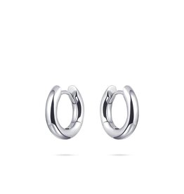 Gisser Hoops - Zilveren oorringen - Gerhodineerd - 3 mm - 15 mm