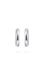 Gisser Hoops - Zilveren oorringen - Gerhodineerd - 3 mm - 15 mm