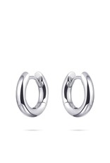 Gisser Hoops - Zilveren oorringen - Gerhodineerd - 3 mm - 12 mm