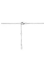 Zilveren collier - Gerhodineerd - Zirkonia - 41/45 cm