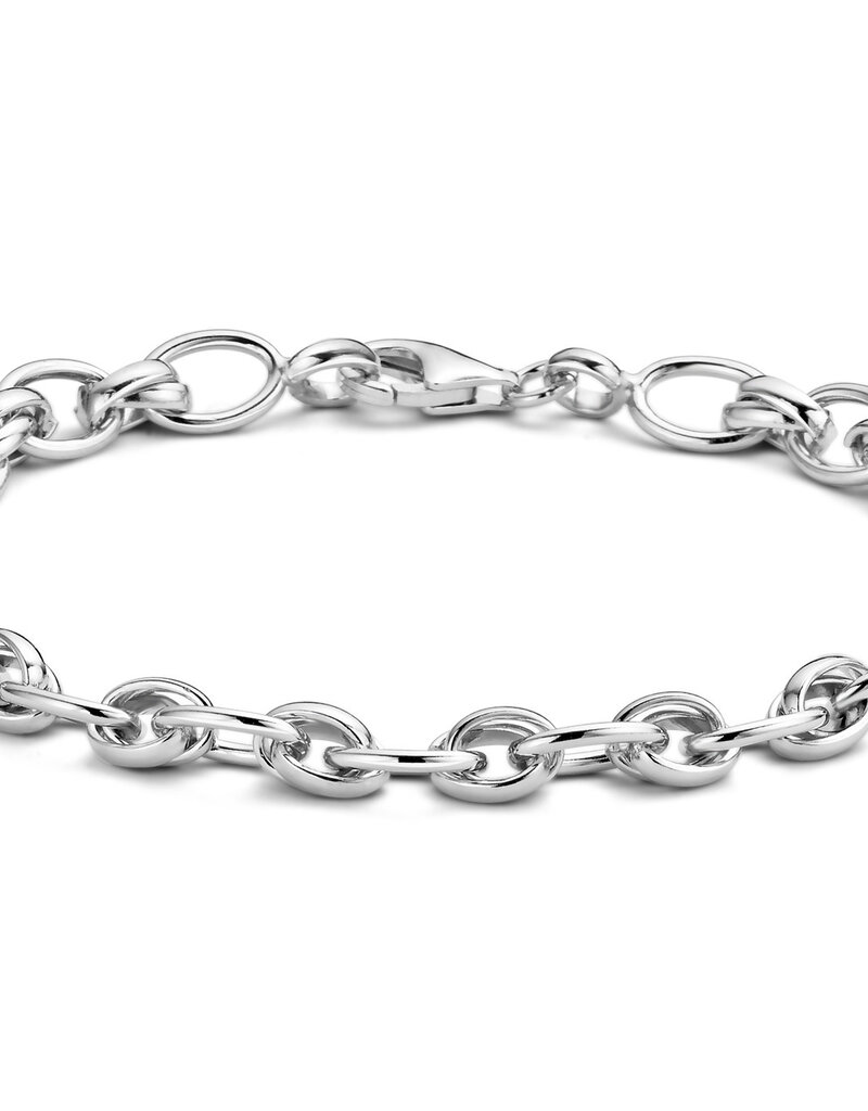 Rosa di Luca Italy Zilveren collier - Gerhodineerd - 45.5 cm