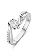 Rosa di Luca Italy Zilveren ring - Gerhodineerd - Zirkonia - Maat 58