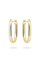 Gisser Zilver verguld - Ovaal - 20 mm