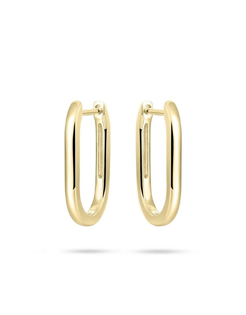 Gisser Zilver verguld - Ovaal - 20 mm