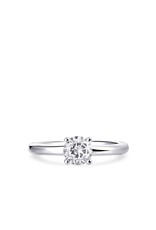 Gisser Zilveren ring - Gerhodineerd - Zirkonia - Maat 56
