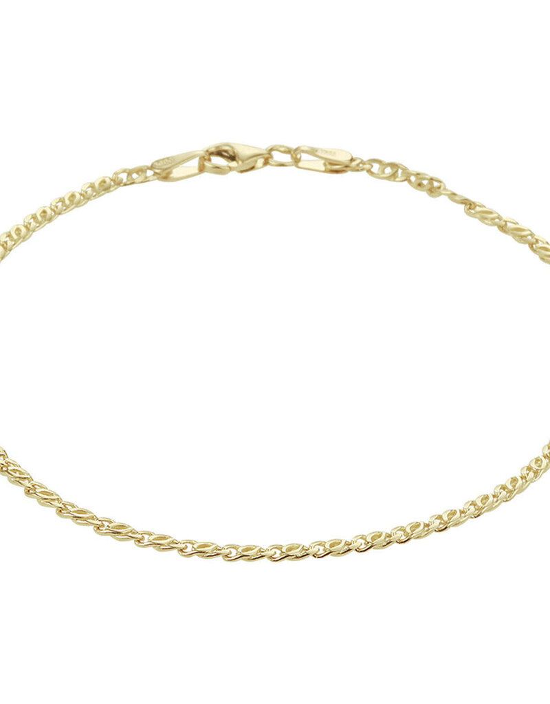 Gouden armband - 14 karaats - Valkenoog - 1.9 mm - 19 cm