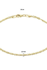 Gouden armband - 14 karaats - Valkenoog - 1.9 mm - 19 cm